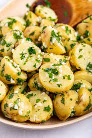 Place potatoes in a large pot and cover with 1 inch of water. Garlic Butter Parsley Potatoes Easy Healthy Recipes