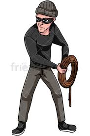 Thief Holding Rope Cartoon Vector Clipart Friendlystock Cartoons Vector Cartoon Vector Illustration Ricosti123 and is about cartoon, cartoon rope, computer icons, corn on the cob, divider. thief holding rope cartoon vector