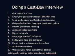 12 Tips For Customer Development Interviews Customer Development