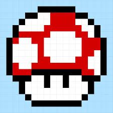 Super Mario Bros Mushroom Google Search Mario Quilt Pattern Mario Quilt Pixel Quilting
