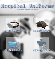 Hospital Outfit Uniform Not Mine 3 Roblox Id Codes Roblox Codes For Clothes Boy Bloxburg Boy Outfit Codes