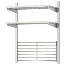 Stainless steel is a strong and durable material that's easy to keep clean. Kungsfors Suspension Rail With Shelf Wll Grid Stainless Steel Buy Here Ikea