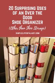 This rack features adjustable hooks that allow it fit over all commercial and residential doors and mesh backings to prevent shoes from sliding. 20 Surprising Uses Of An Over The Door Shoe Organizer Other Than Shoe Storage Simple Life Of A Lady