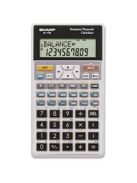Calculate time value of money, savings and investing, sales and retail and financial ratios. Sharp El 738c Financial Calculator Office Depot