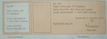 Berikut ini adalah berkas contoh format kwitansi, nota pesanan, faktur, berita acara penerimaan barang, daftar penerima honor kegiatan dan. Gambar Transaksi Bisnis Perusahaan Pelita Marketing Class Contoh Bentuk Kuitansi Sebagai Di Rebanas Rebanas