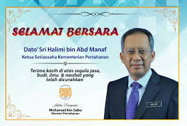 Pada 31 ogos 1957, kementerian pertahanan telah ditubuhkan dan beroperasi secara rasmi di sebuah bangunan yang terletak di jalan dato' onn, kuala lumpur (dahulunya jalan brockman). Mohamad Sabu Twitterren Saya Mengucapkan Ribuan Terima Kasih Di Atas Khidmat Bakti Sepanjang Berkhidmat Sebagai Ketua Setiausaha Kementerian Pertahanan Selamat Bersara Saya Ucapkan Dan Semoga Sentiasa Dalam Lindungan Allah Bersama Keluarga Tersayang