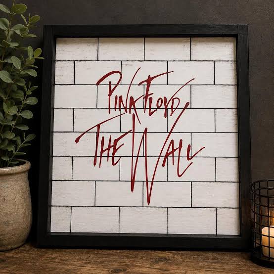 Pink Floyd The Wall Album Art Wood Sign – Another Brick in the Wall Classic  Rock Decor, Pink Floyd Fan Gift, Music Lover Wall Art