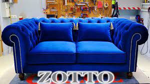 Velvet Chesterfield Sofa By Zotto Sofas Design Youtube