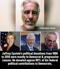 Epstein was mostly associated with the Democrat Party, and it took the  Republican Party to get the Epstein files released.** "Jeffrey Epstein was  not officially registered with a political party, but