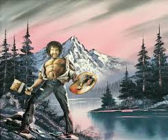 Artist Dave Pollot Bob Ross Parody Bob Ross Paintings Funny Art