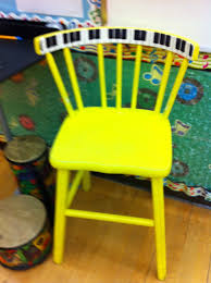 Thrift Store Find Turned Teacher S Chair That Doubles As A Reward Seat For Exceptional Behavior A Little Paint Teacher Chairs Music Decor Office Chairs Online