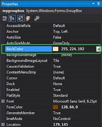 If a dock property other than none is set for a control then the anchor setting for that. How To Set The Background Color Of The Groupbox In C Geeksforgeeks