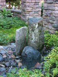 Little Bubble Rock Plantings Installed By Blessing Landscapes Front Yard Landscaping Design Pondless Water Features Water Features