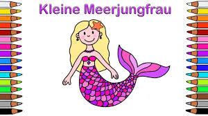 Ausmalbilder Fur Kinder Malbuch Fur Kinder Malen Fur Kinder Ausmalbilder Meerjungfrau Youtube