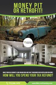 How Will You Spend Your Tax Return This Season On A Car That Loses Value Or On Your Kitchen That Actually Increases The Va Tax Refund Money Pit Old Cabinets