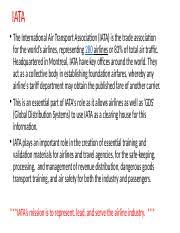 The international air transport association (iata /aɪˈɑːtə/) is a trade. What Is Iata Pptx Iata U2022 The International Air Transport Association Iata Is The Trade Association For The World U2019s Airlines Representing 280 Course Hero