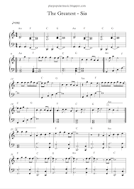 I Will Wait For You Piano Sheet Music Free Free Piano Sheet Music The Greatest Sia Pdf But The Strong Will Survive Another Scar May Bless Yo Piano Sheet Music Popular Piano Sheet Music Clarinet Music