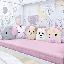 Almofadas Amiguinhas Safari Rosa Montessoriano 5 Pecas Grao De Gente Babyzimmer Dekor Kinderbett Bettwasche Kinderzimmer Dekor