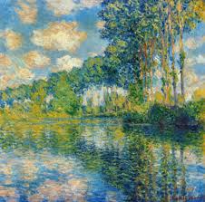 Claude Monet Pappeln An Der Epte Kunstdruck Leinwandbild Gerahmtes Bild