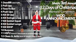 Check spelling or type a new query. Metric 12 Days Of Christmas Wod Announcement Youtube