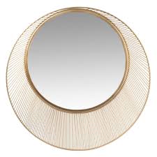 Miroir Rond En Metal Irise D50 Sakura Maisons Du Monde Miroir En Bambou Miroir Metal Miroir Rond