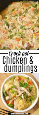 Crockpot Chicken And Dumplings Recipe Crockpot Chicken And Dumplings Crockpot Chicken Crockpot Soup Recipes