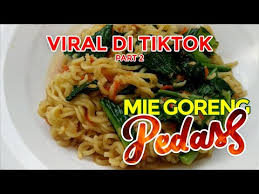 Viral indomie goreng rasa boba milk tea, netizen: Viral Tiktok Resep Mie Goreng Pedas Part2 Youtube