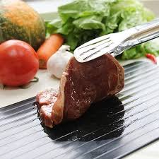 Néanmoins il faut ensuite gérer la phase de décongélation et bien décongeler la viande est crucial ! Plateau Plaque Degivrante Express De Decongelation Pour Viande Poisson Fruit Ultra Rapide Pas Cher Sans Electricite Antiadhesif Planche A Decongeler Express Henotfamily