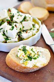 Feta Marinated With Herbs And Chilli Recipetin Eats