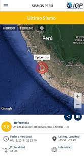 Perú21tv conversó con juan mendoza, alcalde de pisco, luego del temblor que ocurrió en la ciudad iqueña. Instituto Geofisico Del Peru Twitterissa Ultimo Sismo Registrado