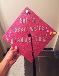 Graduation Cap Mean Girls Pink College Vcu Diy Sparkle College Graduation Cap Decoration High School Graduation Cap Decoration Graduation Cap Decoration