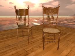antique kitchen chair, pressed oak