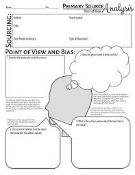 Primary Source Analysis Point Of View And Bias In 2020 Historical Thinking Primary Sources Historical Thinking Skills