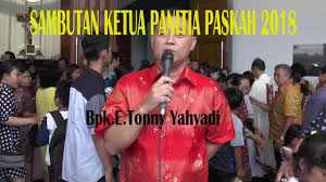 Penerimaan dana panitia natal bersumber dari: Sambutan Ketua Paskah 2018 Youtube