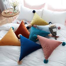 Triangle Shaped Throw Pillow From Apollo Box Diy Pillows Bed Pillows Decorative Pillows