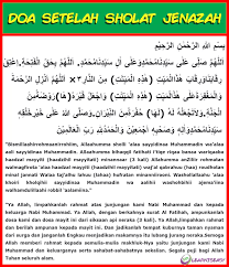 Doa Setelah Sholat Jenazah Contoh Soal Dan Materi Pelajaran 5