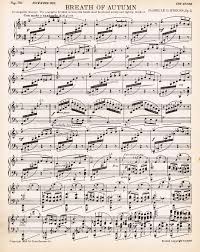 Autumn Sheet Music Printable Vintage Sheet Music Sheet Music Fall Printables