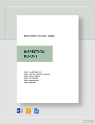 Inspection Report Template Word Doc Google Docs Apple Mac Apple Mac Pages In 2020 Past Exam Papers Word Doc Document Templates