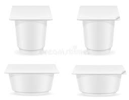 Yogurt In Plastic Cup On White Vector Stock Vector Illustration Of Nutrition Morning 66142571