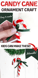 When i decided to turn the honest company headquarters into a gingerbread. Simple Candy Cane Christmas Ornament Craft For Kids