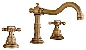 Bathroom design and installation services, lighting, puretide & novita seats are excluded from this promotion. Deck Mounted 3 Hole Double Handle Widespread Bathroom Faucet Traditional Bathroom Sink Faucets By Imtinanz Llc Houzz