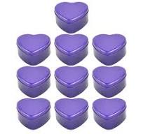 16-Pack Heart Shaped Metal Tins With Lids - 4oz Valentine's Day Containers  For Candles, Crafts & Gifts