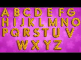 On her walls i saw charts that consisted of colors, alphabets, numbers, and shapes that were used on a daily basis to teach her students. New 3d Ballon Gold Abcd Alphabet Song Capital Letters Nursery Rhymes F Abc For Kids Alphabet For Kids Rhymes For Kids