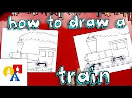 Library Drawing Lesson For Kindergarten Library Learners Art For Kids Hub Train Drawing Train Art