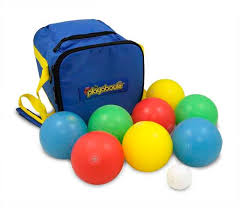 Lighted Bocce Ball Set Bocce Ball Yard Game For Night Play Yardgames Com