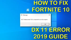 Bcz when i click download it says unknown page was blocked for your security. Fix Fortnite Failed To Find A Graphics Adapter With The Minimum Required Dx11 Feature Level 2019 Youtube