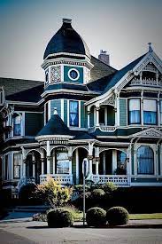 See more of victorian house on facebook. Beautiful Home Inspiration Lovely Bright Blue Victorian Style Home Exterior With Porch Bay Windows And Rotunda Victorian Homes Beautiful Homes My Dream Home