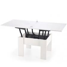 La table basse clip va vous séduire à coup sûr ! Table Basse Blanche Extensible Et Relevable Pour Un Salon Fonctionnel