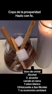 Hechizo para la Prosperidad y el Amor: Copa de Cristal con Alcanfor