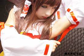 cosplayjav.pl】 (IMAGESET) [Kagurazaka Mayumi] Hakurei reimu cosplay by  Kagura Mafuyu - Hentai Cosplay